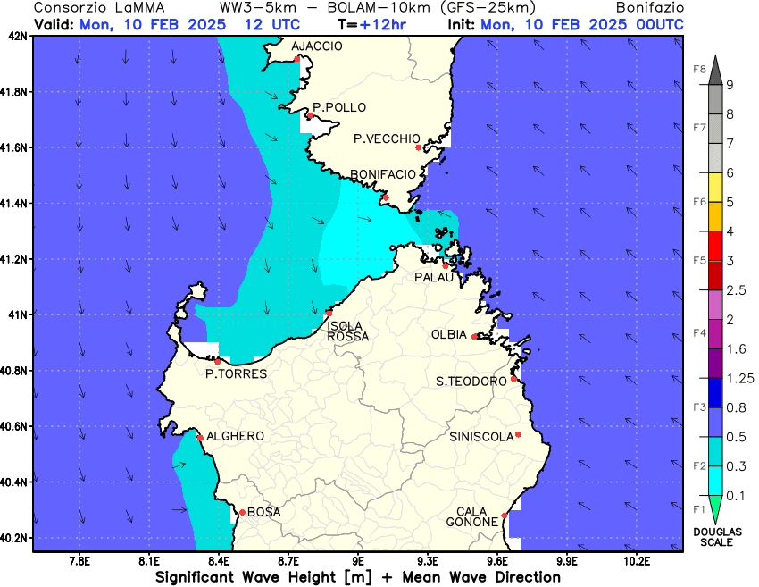 Météo marine Bonifacio