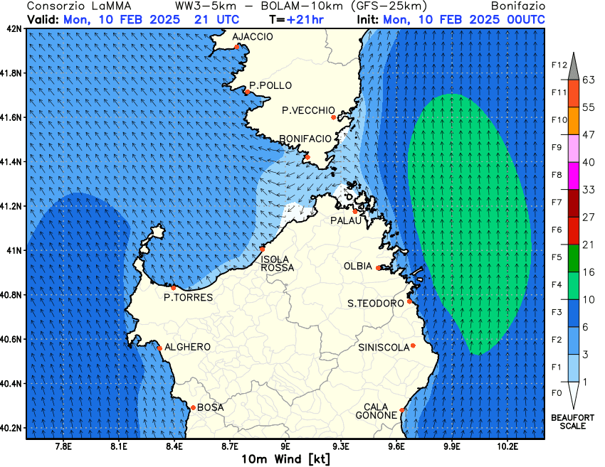 Météo marine Bonifacio